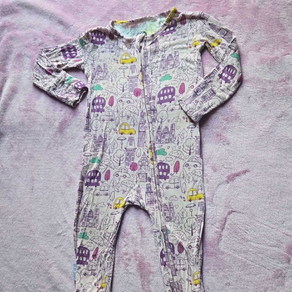 Dream Jamms City Chic Bamboo Pink Convertible Footie